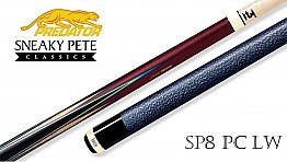 Predator 8 Point Sneaky Pete Purple Heart/Curly/Points Linen Wrap Pool Cue