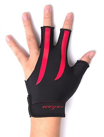 Pro Grade Three Finger Glove Red/Black