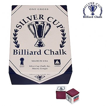 Silver Cup Burgundy Chalk, 144 piece/gross