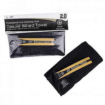 Black Deluxe Billiard Towel