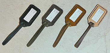 Leather Luggage or Cue Case Tags