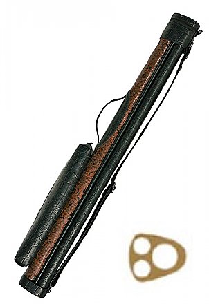 1B 2S, Black and brown snake print with big pouch