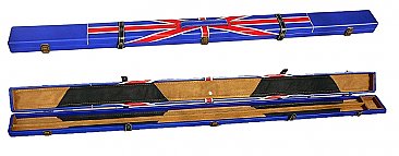 3/4 Cue box Snooker British Flag