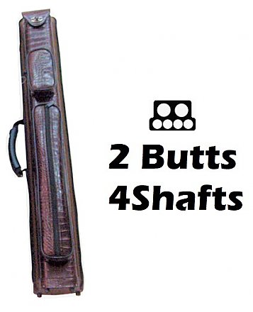 2B 4S, Dark Brown Combo Cue Case