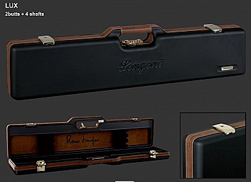 2B 4S, Lux case w/leather lon black