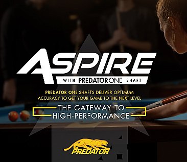 Predator Aspire Pool Cues includes Predator ONE Low Deflection Shaft