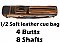 4B 8S Soft pool cue case (Dark and light brown)