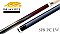 Predator 8 Point Sneaky Pete Purple Heart/Curly/Points Linen Wrap Pool Cue